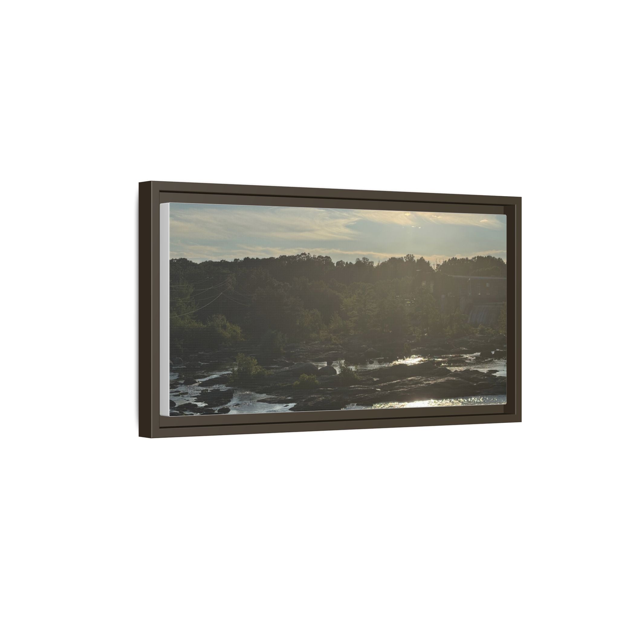 Amoskeag Falls Canvas with Frame