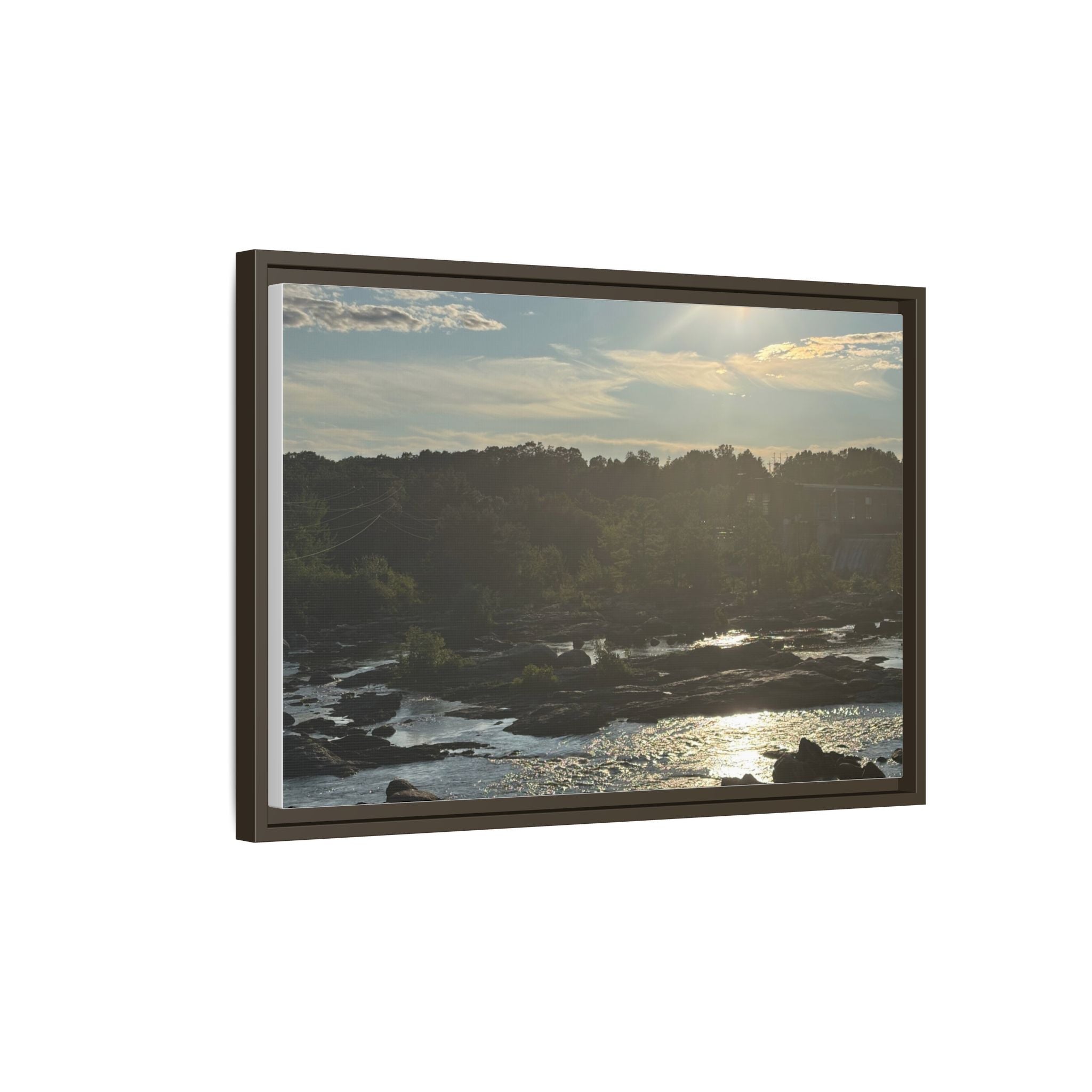 Amoskeag Falls Canvas with Frame
