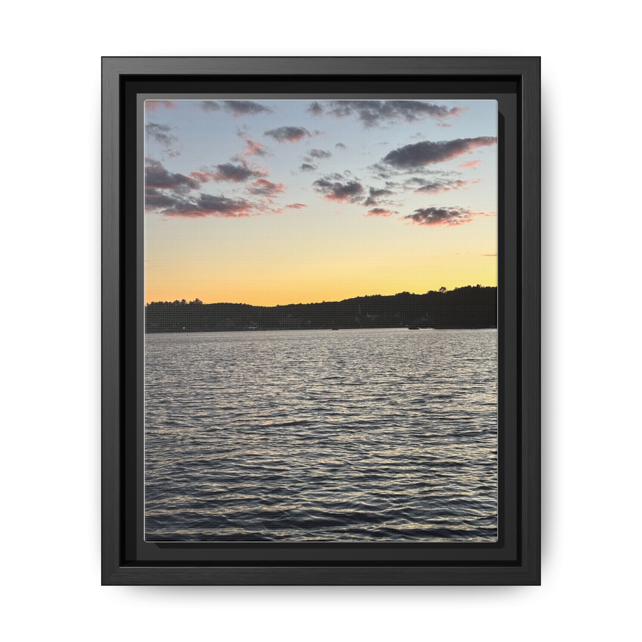 Canvas Wall Art - Sunset on the Lake