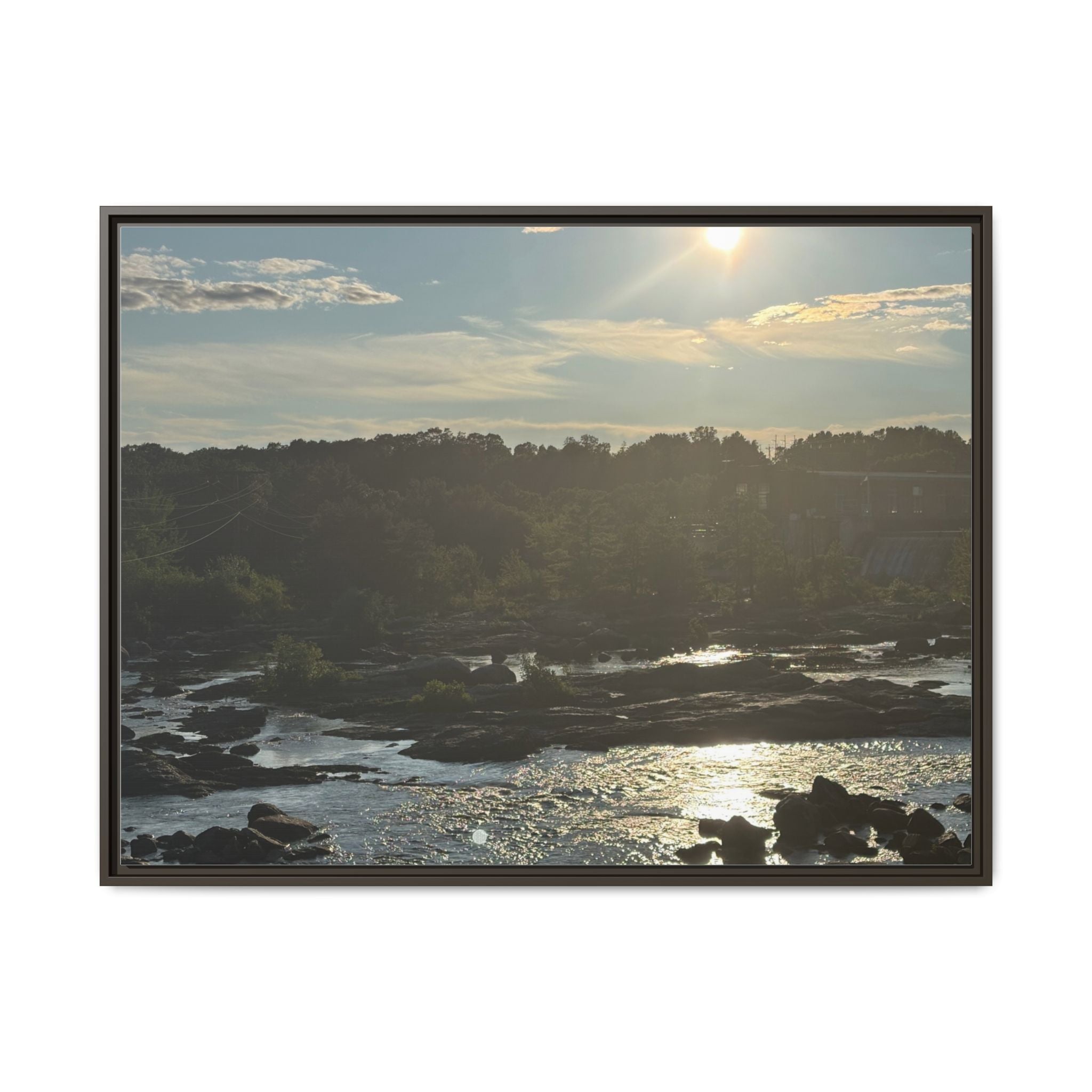 Amoskeag Falls Canvas with Frame