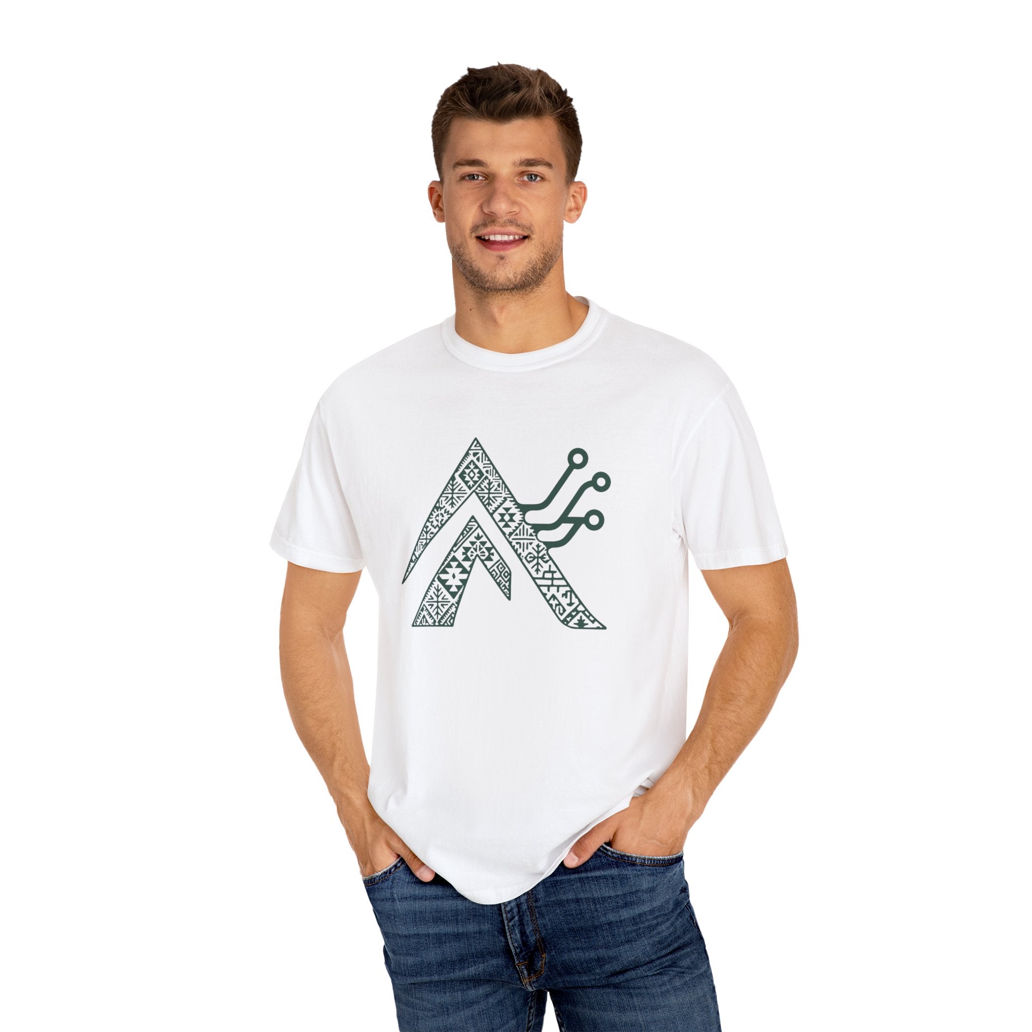 Tech Tribal Logo T-Shirt — Customizable 'Last Name' Backprint