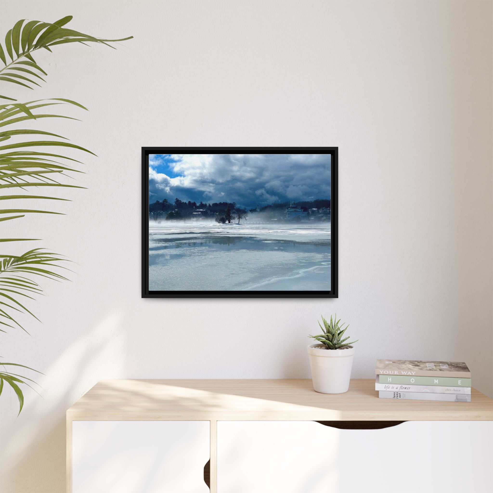 Meredith Bay in Ice Canvas