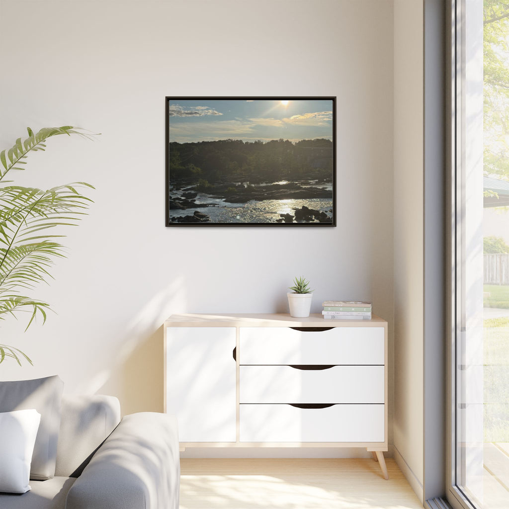 Amoskeag Falls Canvas with Frame