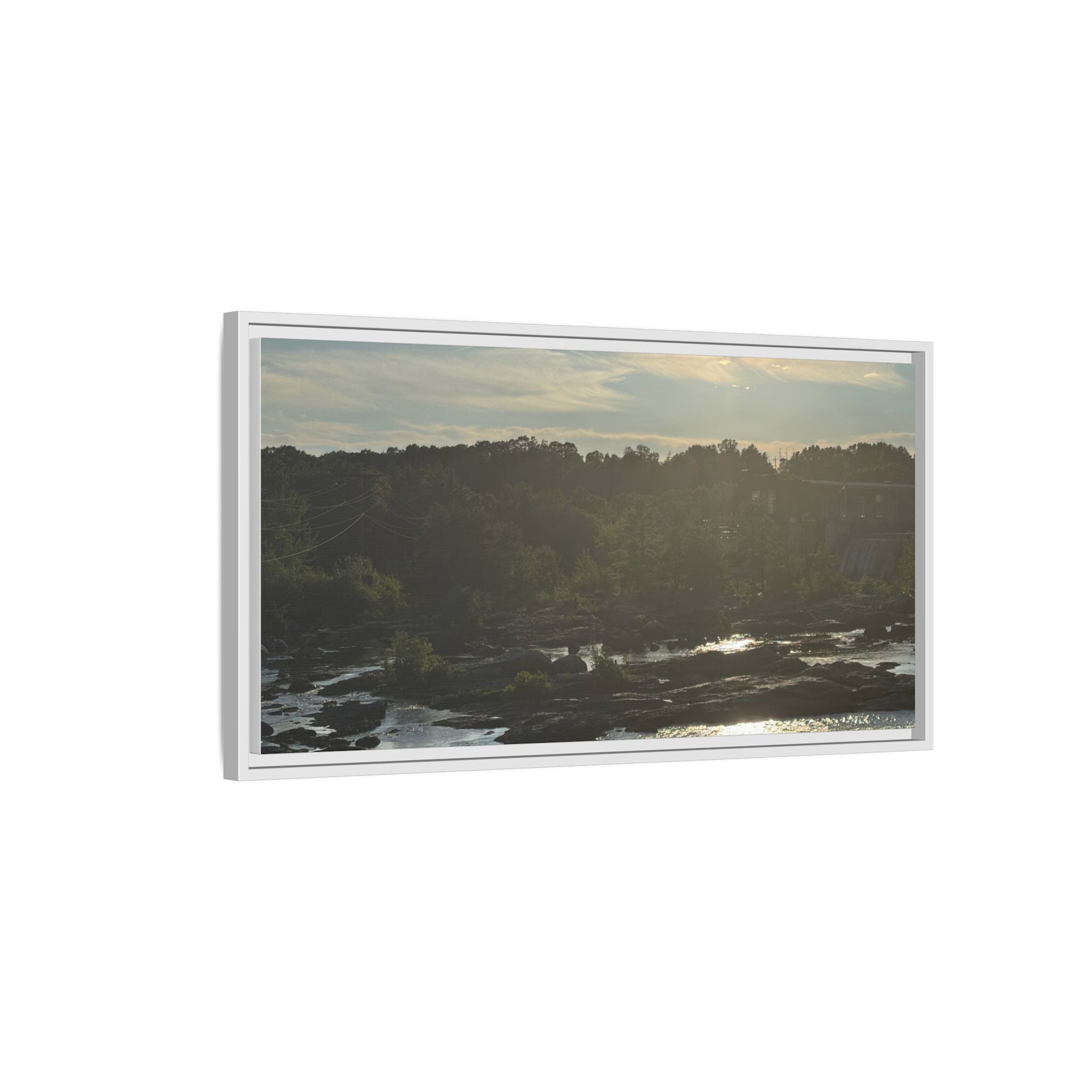 Amoskeag Falls Canvas with Frame