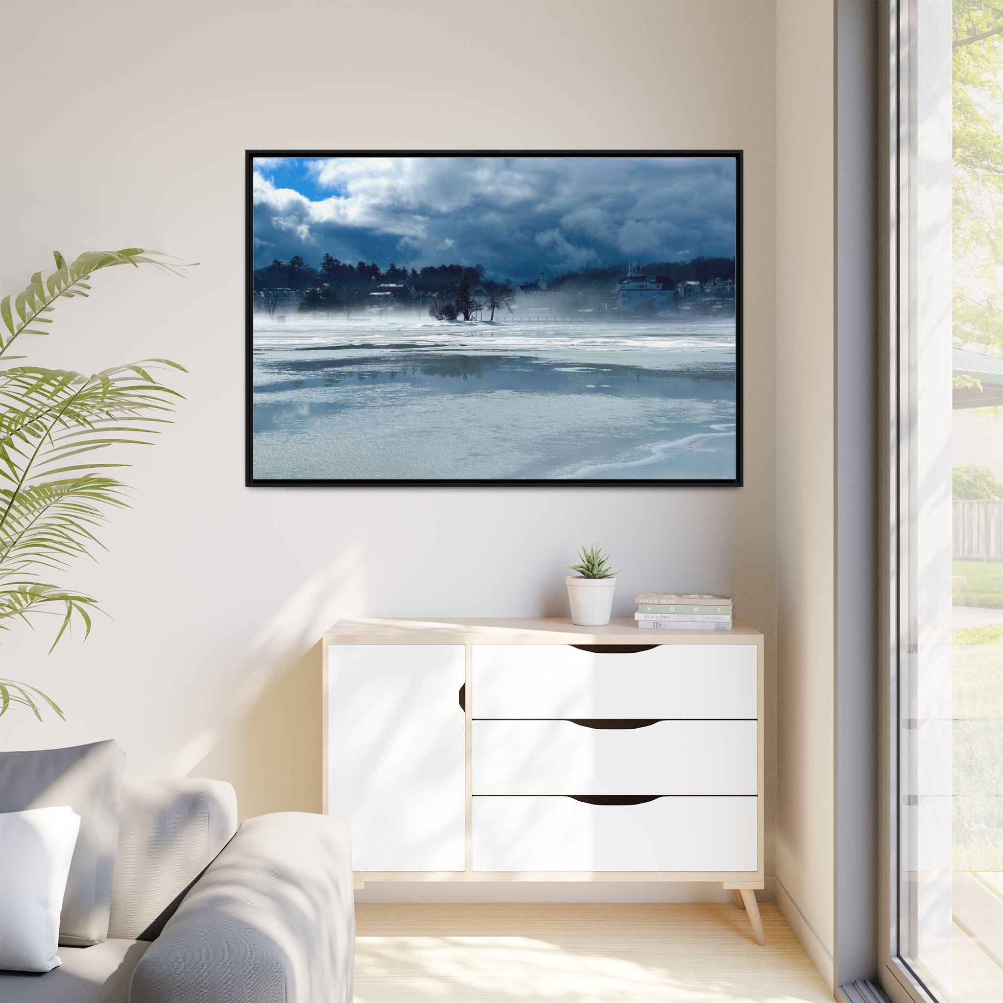 Meredith Bay in Ice Canvas