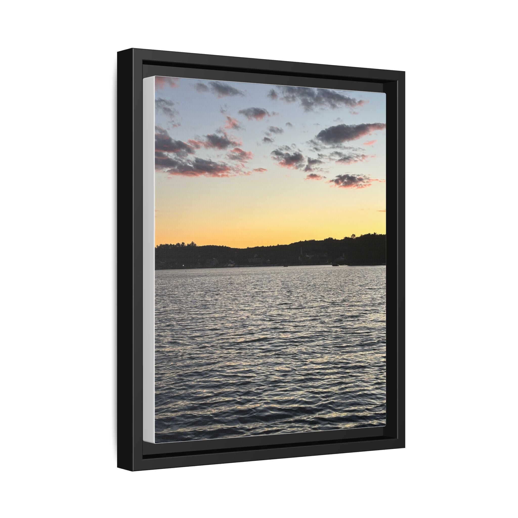 Canvas Wall Art - Sunset on the Lake