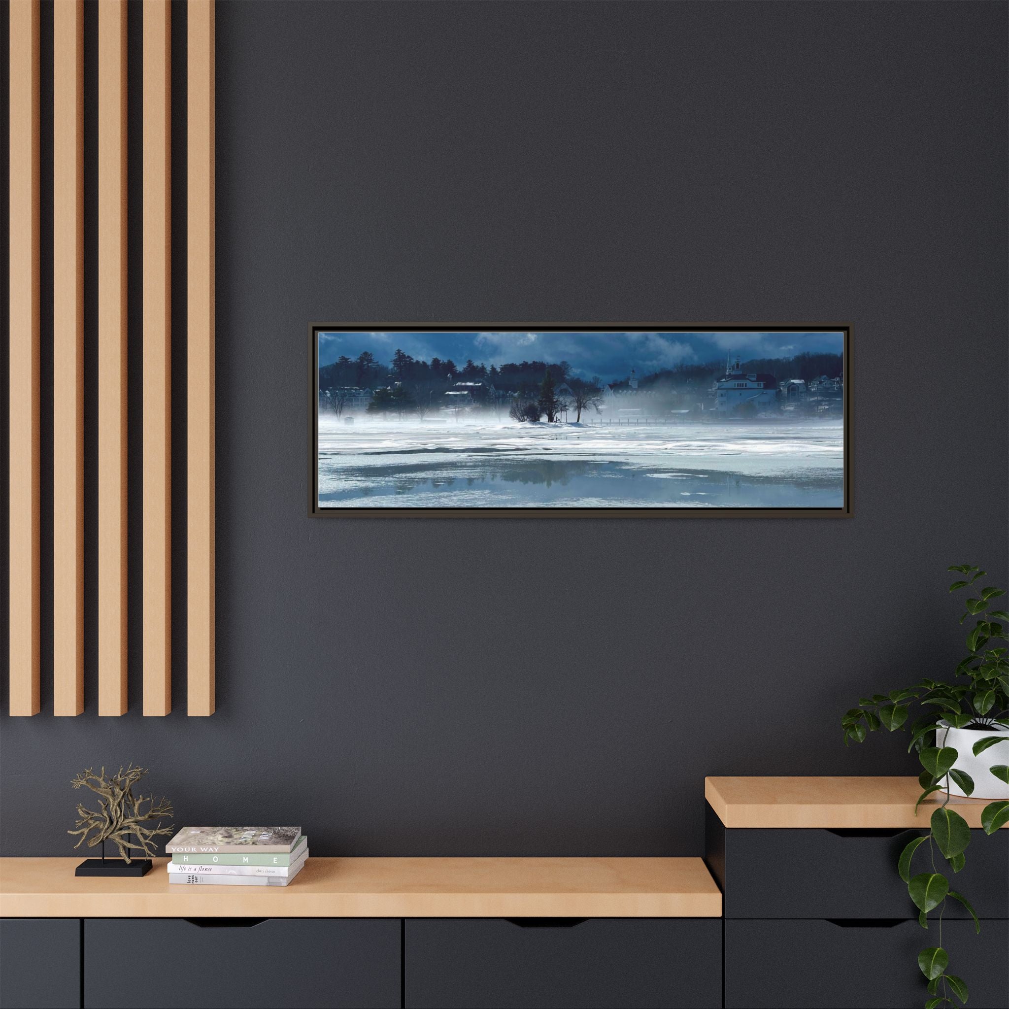 Meredith Bay in Ice Canvas