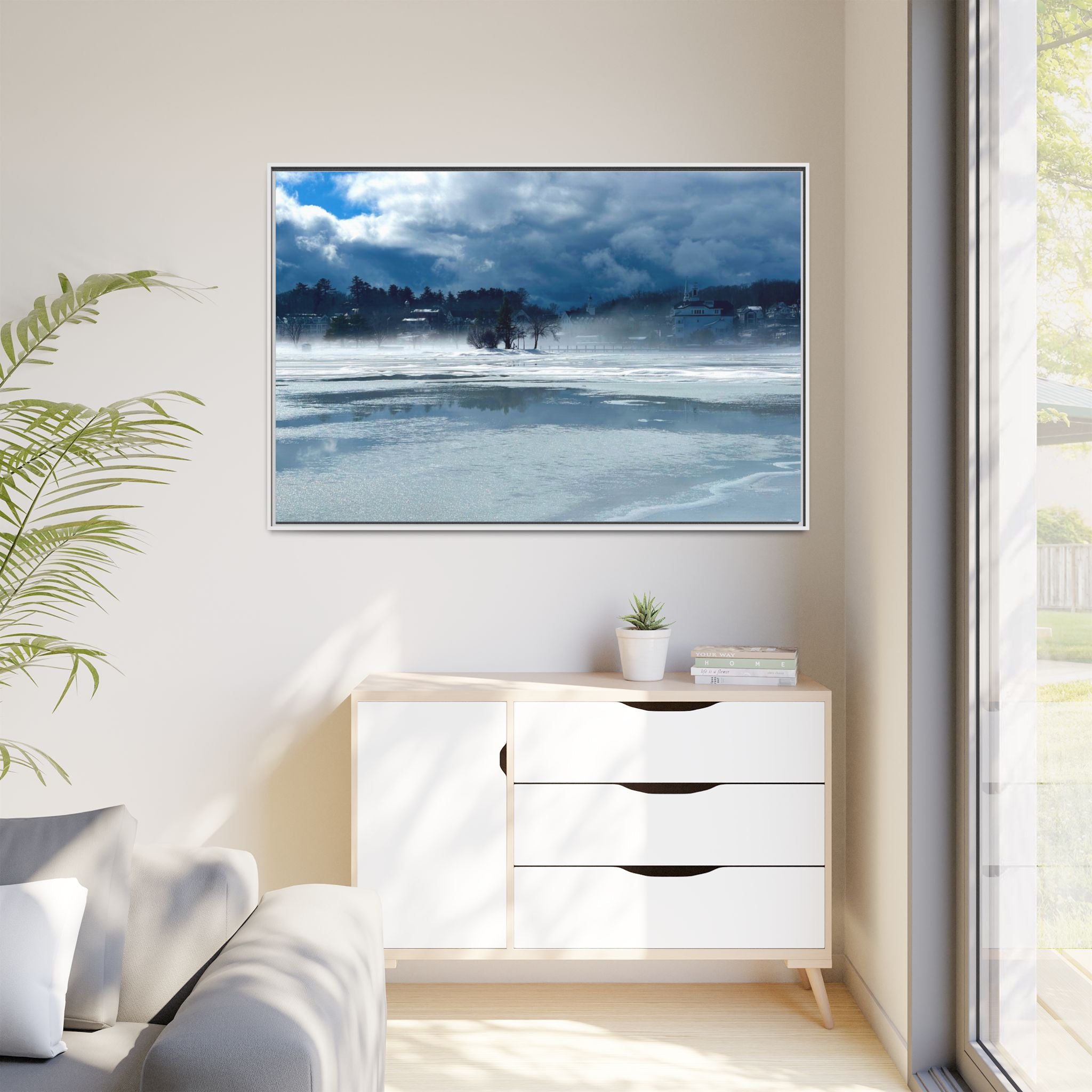 Meredith Bay in Ice Canvas