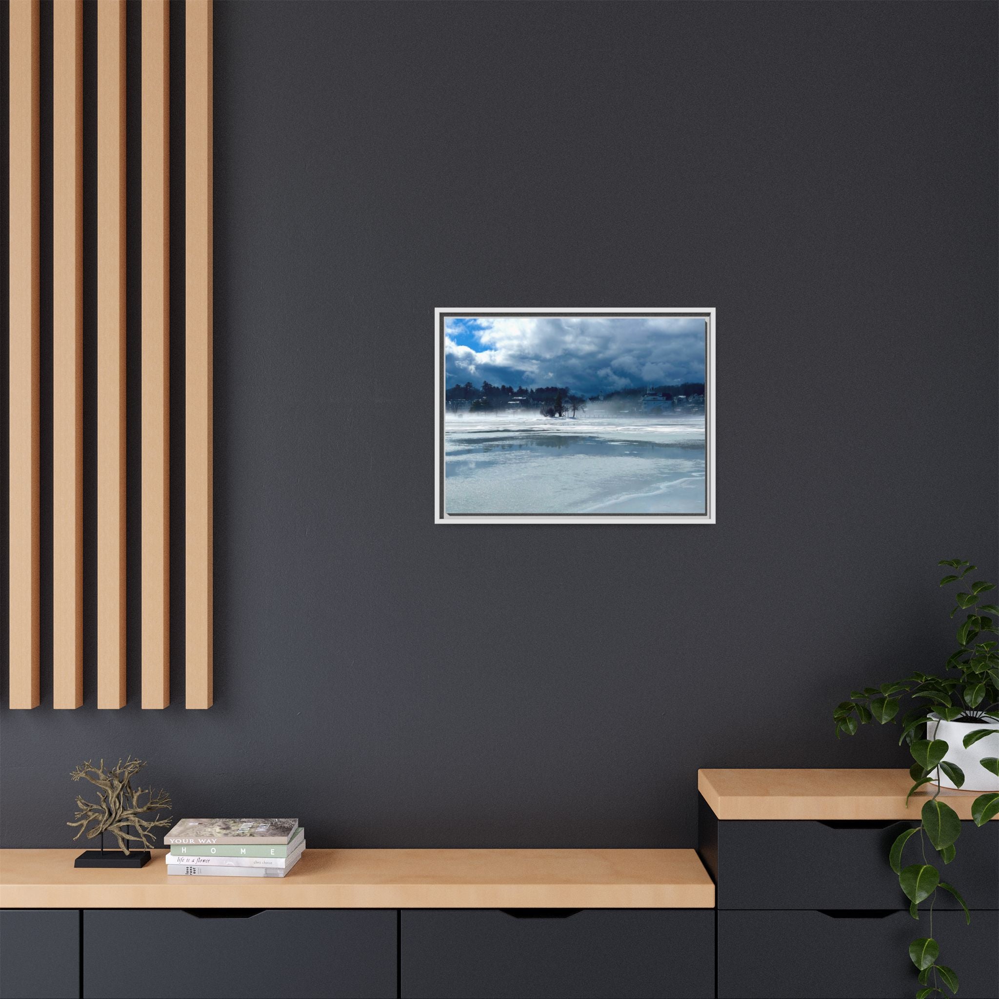 Meredith Bay in Ice Canvas