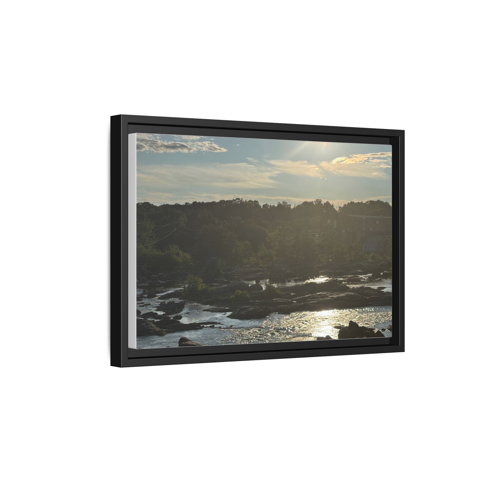 Amoskeag Falls Canvas with Frame