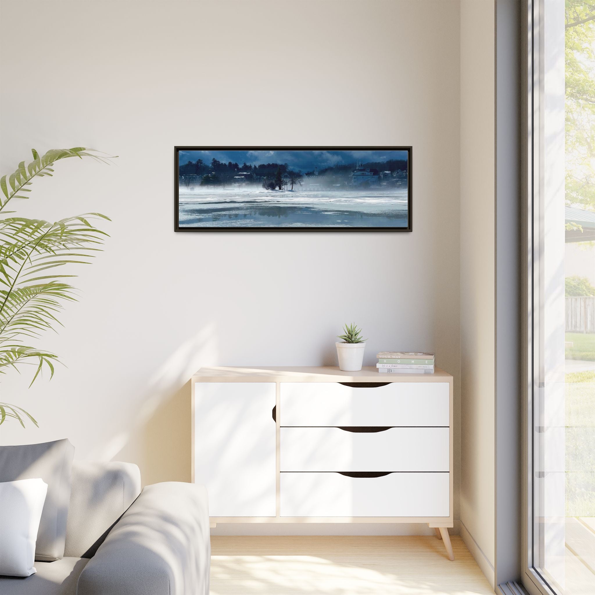 Meredith Bay in Ice Canvas