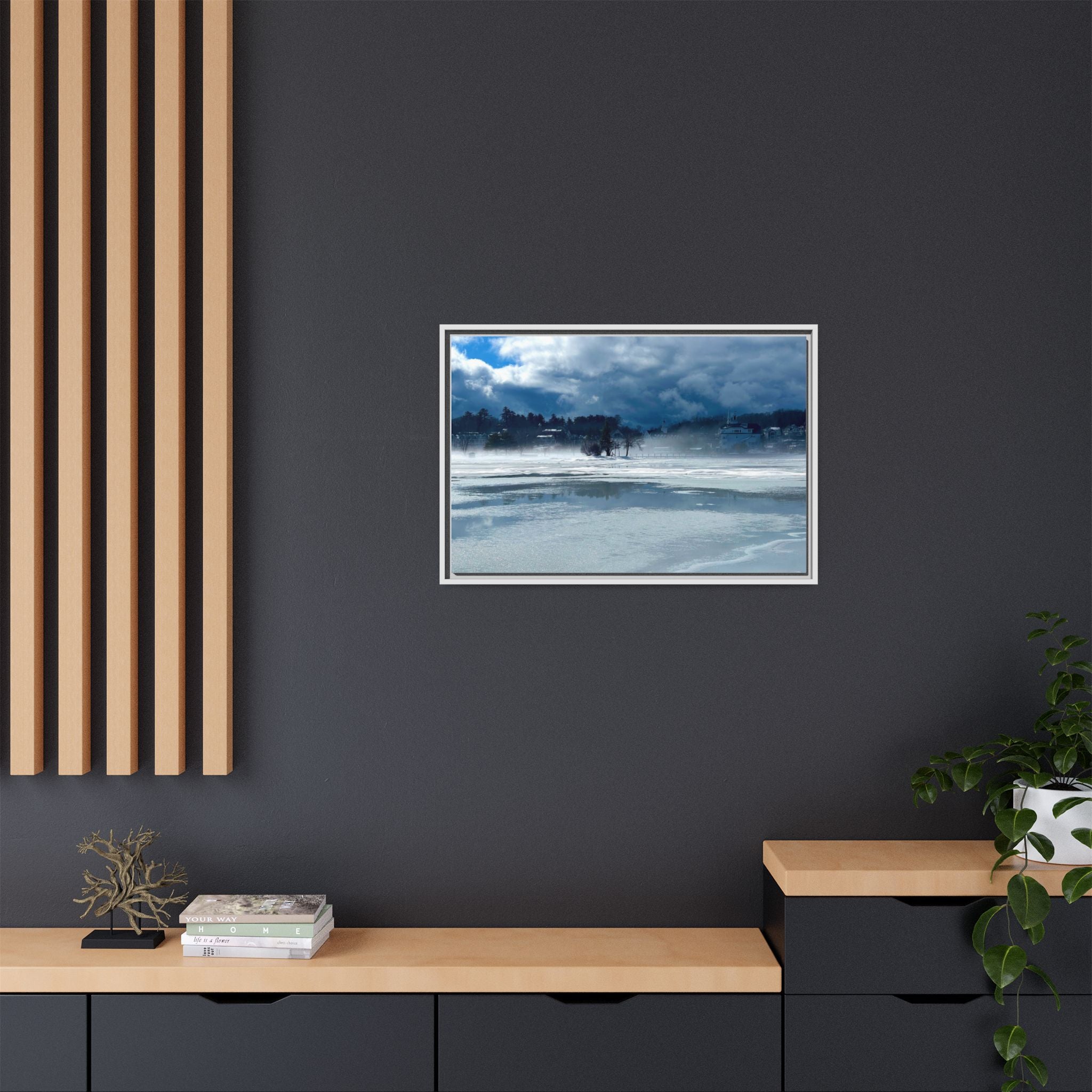 Meredith Bay in Ice Canvas