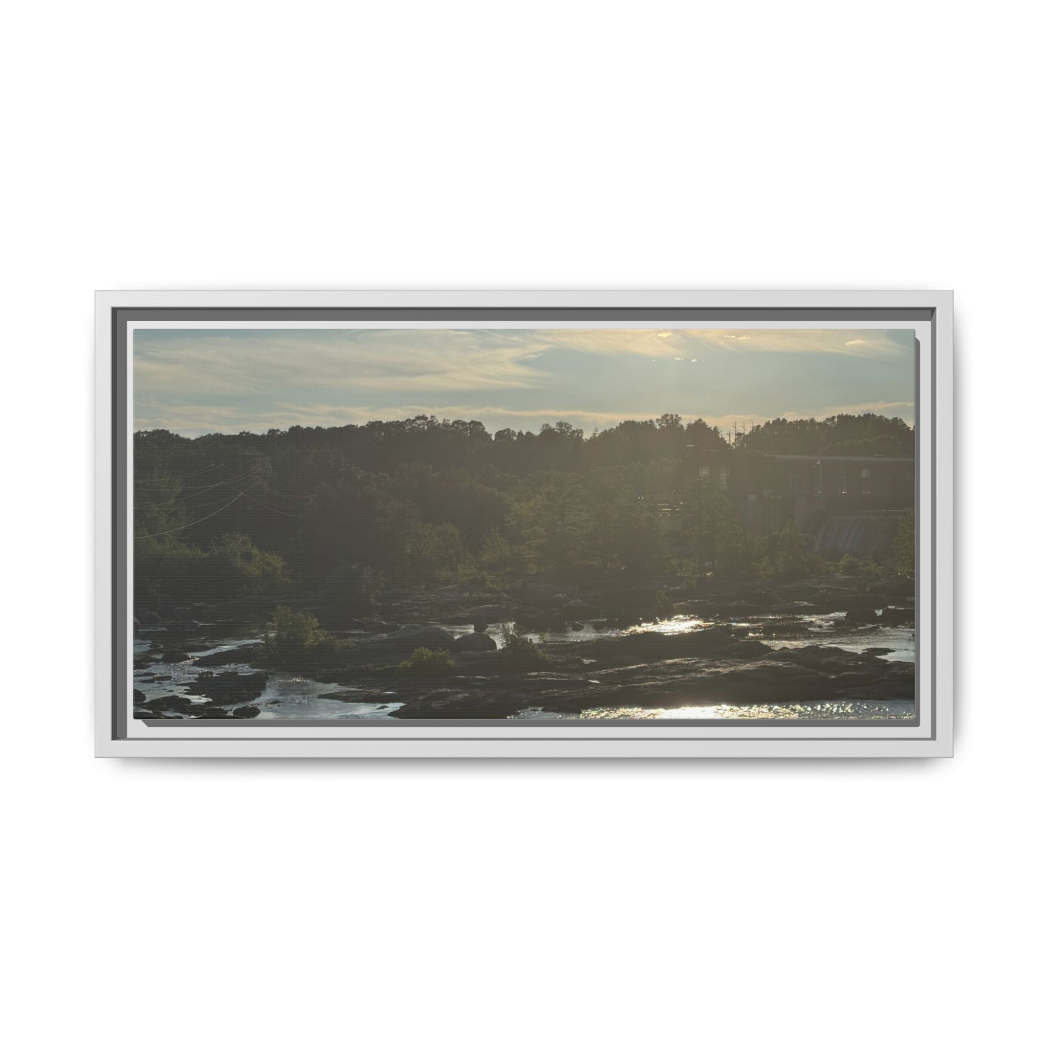 Amoskeag Falls Canvas with Frame