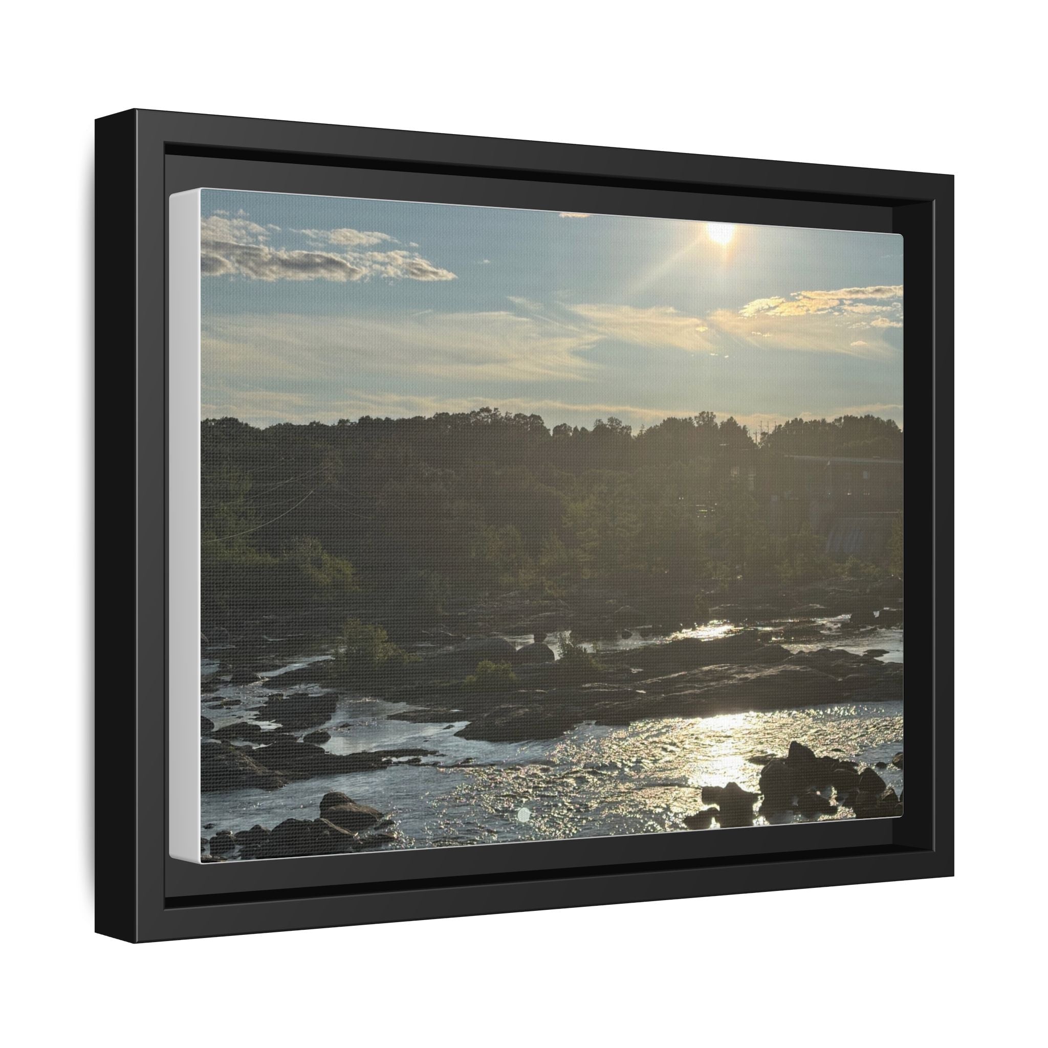 Amoskeag Falls Canvas with Frame