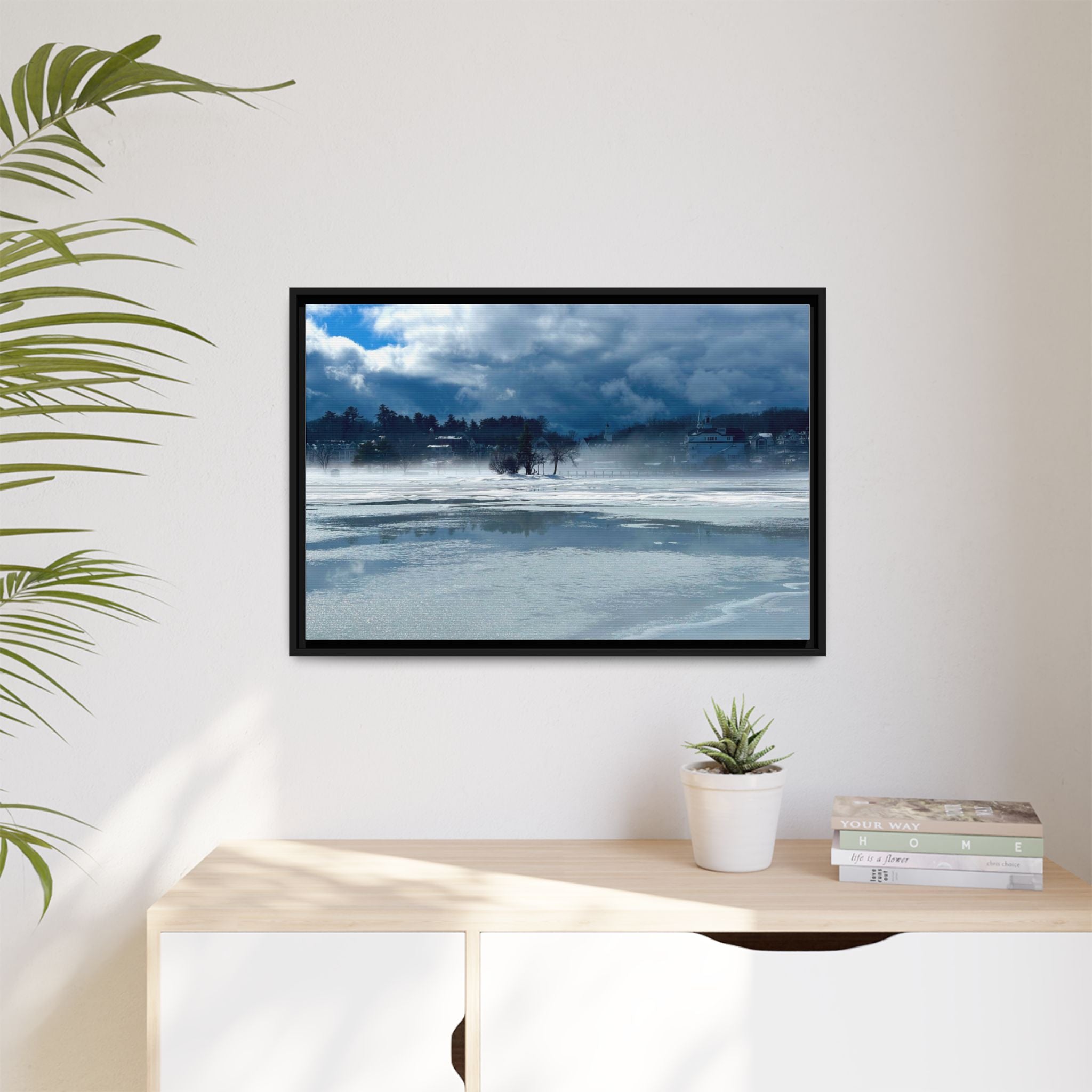 Meredith Bay in Ice Canvas