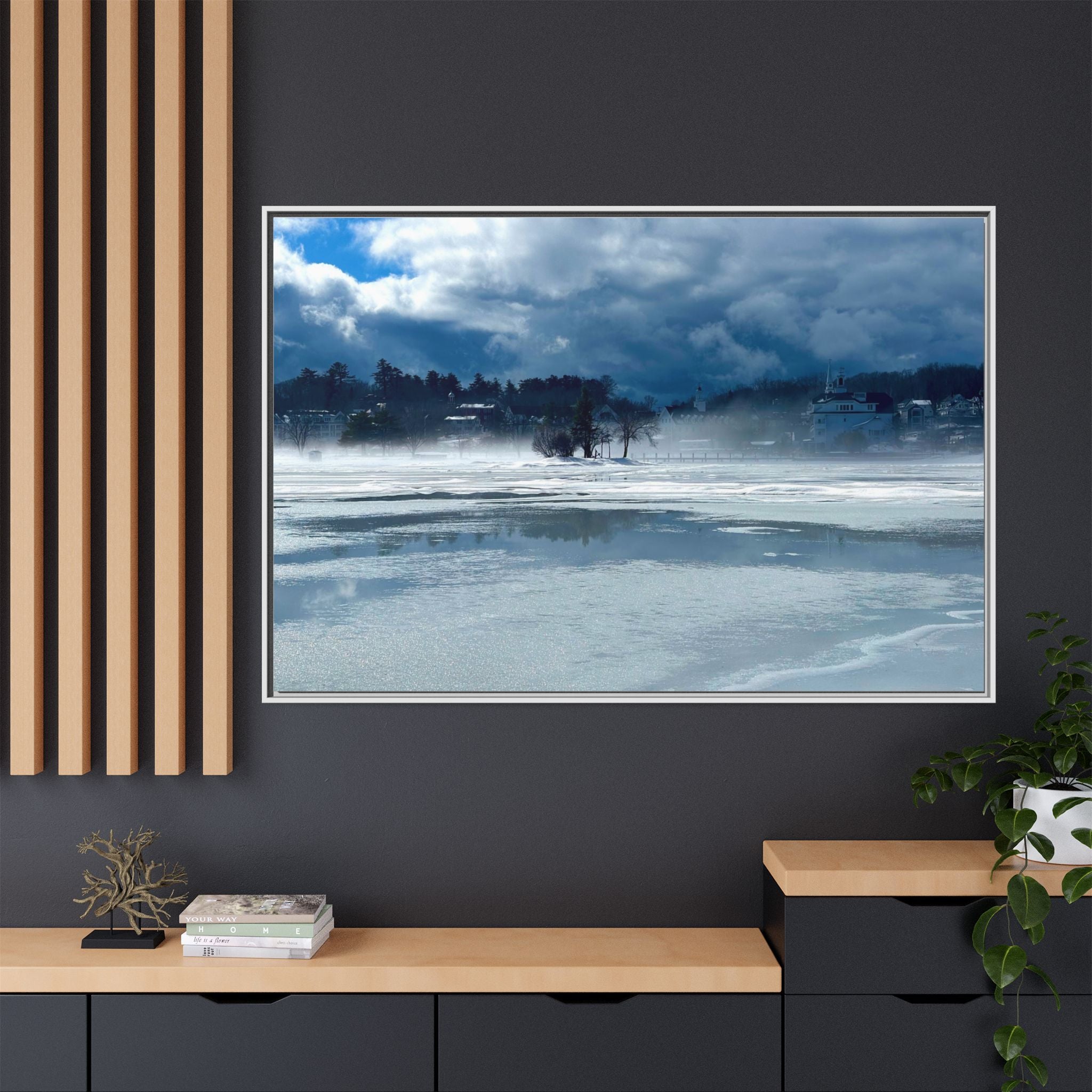 Meredith Bay in Ice Canvas